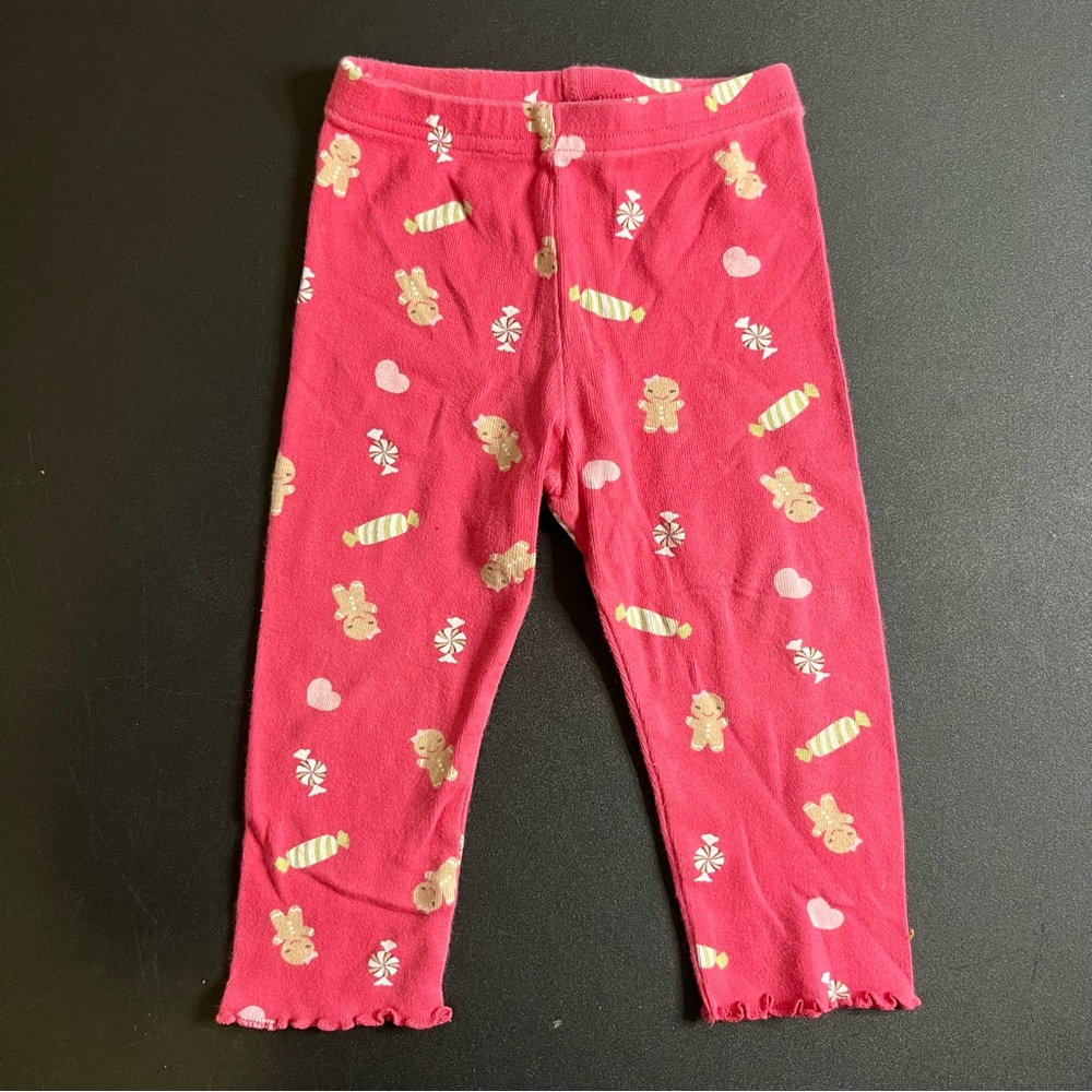 Gymboree Gingerbread Girl Pink Leggings Size 12-18 Months